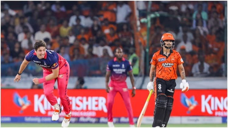 Srh Vs Rr Live Score:हैदराबाद का स्कोर चार विकेट पर 160 के पार, नीतीश और सलिल क्रीज पर